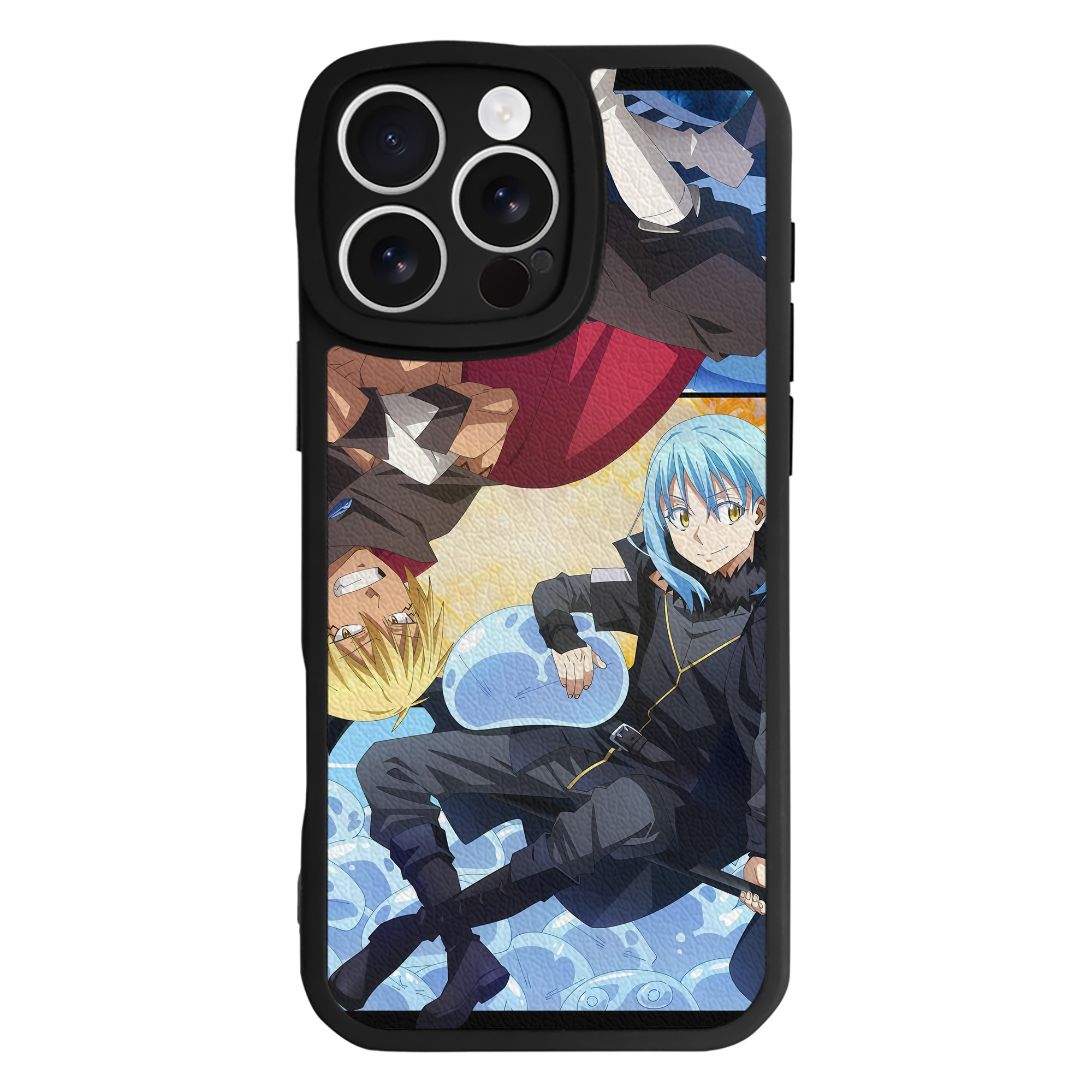 （画像用） 転スラ Regarding Reincarnated to Slime 【iPhone 16シリーズ対応】シリコンスマホケース（レザー調） 材質：シリコン